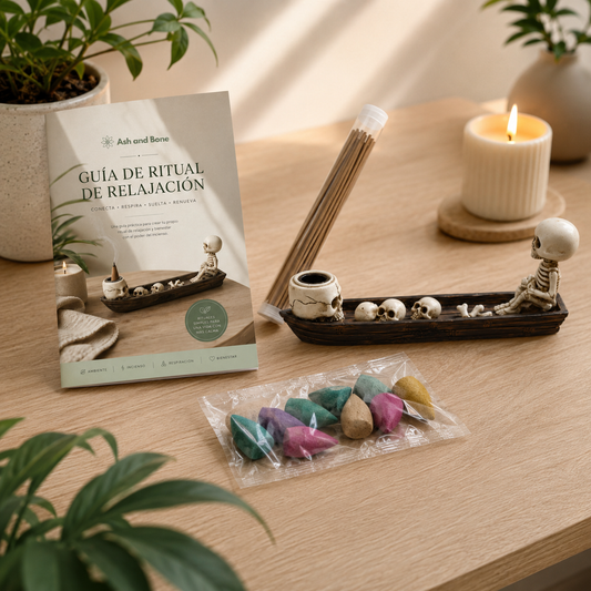 Pack de Sahumerios + 10 Conos de incienso + 1 Guía para crear un espacio de paz + Envío gratis y prioritario